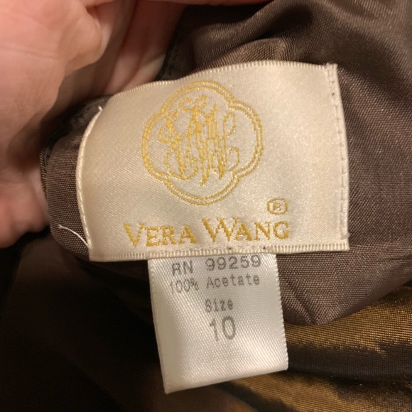 Vera Wang Brown Formal Dress 